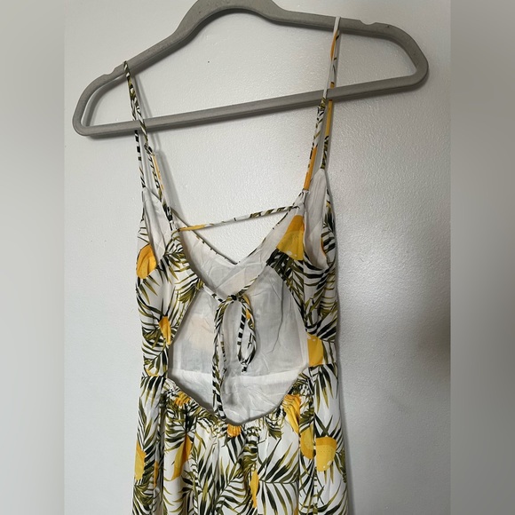 Lush white dress with lemon print, small - Picture 9 of 14